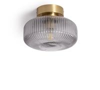 LEDKIA LIGHTING Lámpara de Techo Metal y Cristal Windsor Dorado E27
