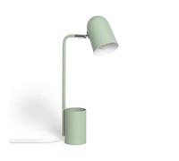 LEDKIA LIGHTING Lámpara Flexo Escritorio de Metal con Portalápices Waal Verde Celadón