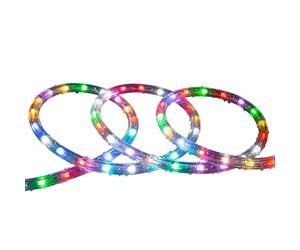 LEDKIA LIGHTING Manguera LED Redonda 220V AC 36 LED/m RGB IP65 Corte 100 cm a Medida RGB 4 m | Ideal para Navidad