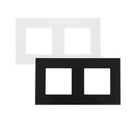 LEDKIA LIGHTING Marco PC 2 Módulos Modern Negro para Interruptor Modern Táctil