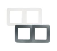LEDKIA LIGHTING Marco PC 2 Módulos para Mecanismos Classic Blanco