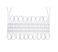 LEDKIA LIGHTING Modulo LED 20 Piezas 24W IP65 12V DC para Carteles Publicitarios 3.2m 3000K Blanco Cálido