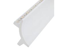 LEDKIA LIGHTING - Moldura para 2 Tiras LED Arco Design | Iluminación Decorativa Indirecta | Fácil de Instalar, Blanco, Polímero Extruido de Alta Densidad