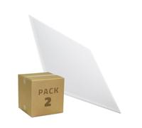 LEDKIA LIGHTING Pack 2 Panel LED 60x60cm 40W 4800 lm Solid No Flicker 4000K Blanco Neutro Pack de 2