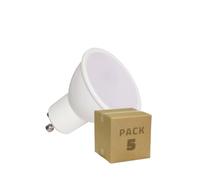 LEDKIA LIGHTING Pack 5 Bombillas LED 12/24V GU10 6W 600 lm No Flicker 6500K Blanco Frío GU10