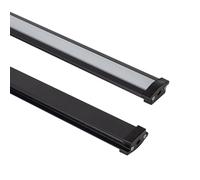 LEDKIA LIGHTING Perfil Aluminio Estanco IP65 Empotrable 2m para Tira LED hasta 8 mm Negro 2 m Semi-transparente