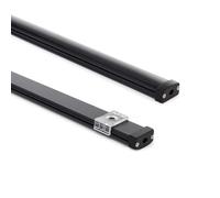 LEDKIA LIGHTING Perfil Aluminio Estanco IP65 Superficie 2m para Tira LED hasta 8 mm Negro 2 m Negro traslúcido