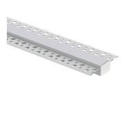 LEDKIA LIGHTING Perfil Aluminio Integrado en Escayola/Pladur para Tira LED hasta 20 mm Aluminio 2 m Blanco traslúcido