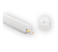 LEDKIA LIGHTING Perfil Neón SFLEX 15x13 Superficie Semicircular Curva Vertical para Tira LED IP20 hasta 10 mm 2 m