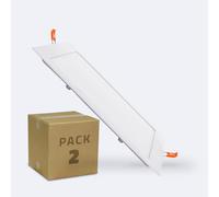 LEDKIA LIGHTING Placa LED 18W Cuadrada SuperSlim Corte 205x205 mm Pack de 2 Unidades 4000K Blanco Neutro