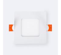 LEDKIA LIGHTING Placa LED 3W Cuadrada Foco Downlight Empotrable Plano Corte 75x75 mm Pack de 2 Unidades 4000K Blanco Neutro