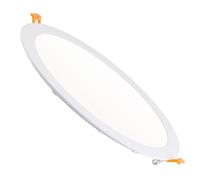 LEDKIA LIGHTING - Placa LED Circular Foco Downlight Empotrable Plano | 24W 2000 lm | Instalación Empotrable Ø 280 mm | Duración 40,000 Horas | Aluminio, Blanco Frío 5000K