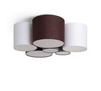 LEDKIA LIGHTING Plafón Circular de Techo Tallabo con 6 Casquillos E27 | Diseño Textil Multicolor | Instalación en Superficie | No Incluye Bombillas | Uso Interior | Estilo Acogedor