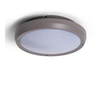 LEDKIA LIGHTING Plafón Circular para Exterior Ø300 mm IP65 Curio Gris Gris E27