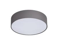 LEDKIA LIGHTING Plafón Circular Tela Ø500 mm Ranj para Cocina, Comedor, Habitación Gris