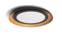 LEDKIA LIGHTING Plafón de Techo LED 30W Acero Garter para Cocina, Comedor, Habitación Negro Mate