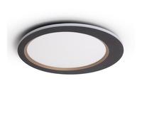 LEDKIA LIGHTING Plafón de Techo LED 40W Metal Taska para Cocina, Comedor, Habitación Negro