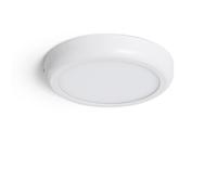 LEDKIA LIGHTING Plafón LED 18W Circular Metal Ø225 mm Design White para Cocina, Comedor, Habitación 4000K Blanco Neutro