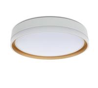 LEDKIA LIGHTING Plafón LED 24W Circular Metal Ø400 mm Marstal para Cocina, Comedor, Habitación Dorado