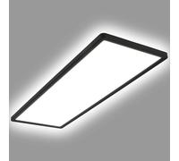 LEDKIA LIGHTING Plafón LED 24W Rectangular SwitchCCT Seleccionable 580x200 mm Doble Cara Negro para Cocina, Comedor, Habitación Seleccionable (Cálido-Neutro-Frío)