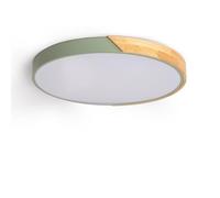 Plafón LED 36W Circular Madera y Aluminio Ø500 mm CCT Seleccionable Semi-Dari
