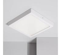 LEDKIA LIGHTING Plafón LED Cocina Comedor Habitación 18W Cuadrado Foco Downlight Empotrable Plano CRI90 Microprismático Temperatura Color Seleccionable Blanco Frío Neutro Cálido UGR17 205x205 mm