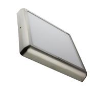 LEDKIA LIGHTING Plafón LED para Cocina, Comedor, Habitación 24W Cuadrado Metal 300x300 mm Design Silver 3000K Blanco Cálido