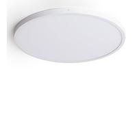 LEDKIA LIGHTING Plafón LED para Cocina, Comedor, Habitación 48W Circular Foco Downlight Empotrable Plano Temperatura de Color Seleccionable (Blanco Frío, Neutro, Cálido) Ø600 mm