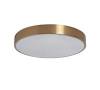 LEDKIA LIGHTING Plafón LED para Cocina, Comedor, Habitación, Baño 18W Circular Metal Ø300 mm Blanco Seleccionable Haydn Dorado