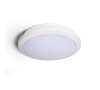 LEDKIA LIGHTING Plafón LED para Cocina, Comedor, Habitación, Baño para Exterior 19-28W Blanco Seleccionable Regulable Ø300 mm SwitchDimm Seleccionable (Cálido-Neutro)