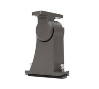 LEDKIA LIGHTING Soporte Tipo Direct-Arm para Foco Proyector LED 300-500W Premium 160lm/W Regulable 1-10V Pyros Alumbrado Público para Jardín, Terraza, Patio, Gris