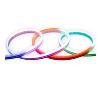 LEDKIA LIGHTING Tira LED Neón Digital SPI 24V RGBIC 5m IP65 KIT con Fuente de Alimentación y Controlador RGBIC