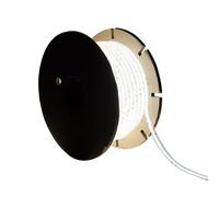 LEDKIA LIGHTING Tira LED Regulable 220V COB Autorrectificada 320 LED/m BOBINA 50m 14W/m 1120lm/m SILICONE FLEX Ancho 10mm Corte 25cm IP65 5000K Blanco Frío