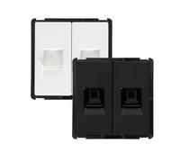 LEDKIA LIGHTING Toma RJ45 Cat 6 Doble Internet Modern Negro