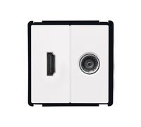 LEDKIA LIGHTING Toma TV + HDMI Modern Blanco