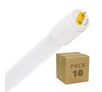 LEDKIA LIGHTING Tubo LED T8 G13 120 cm Cristal Conexión un Lateral 18W 120lm/W (Pack 10 un) No Flicker 6000K Sí Blanco Frío T8
