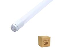 LEDKIA LIGHTING Tubo LED T8 G13 45 cm Nano PC Conexión un Lateral 7W 100 lm/W (Pack 25 un) 4000K Blanco Neutro No G13
