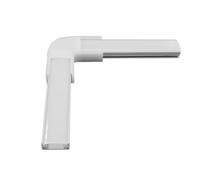 LEDKIA LIGHTING Unión en L para Perfil de Aluminio de Superficie para Tiras Dobles hasta 20 mm Opal