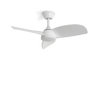 LEDKIA LIGHTING Ventilador de Techo con luz Silencioso DC Poros Evo Blanco Mando a Distancia 90 cm Pequeña (hasta 10 m²) Blanco