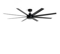 LEDKIA LIGHTING Ventilador de Techo sin luz Silencioso DC Hidra Negro Mando a Distancia Mediana (entre 10-20 m²) 165 cm Negro