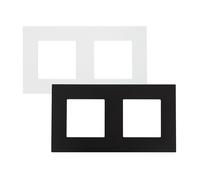 Ledkia Marco PC 2 Módulos Modern Blanco para Interruptor Modern