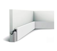 Ledkia Moldura Rodapié Pasacables 2m Edge Blanco
