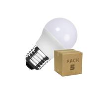 LEDKIA Pack 5 Bombillas LED 12/24V E27 5W 400 lm G45 No Flicker 4000K Blanc