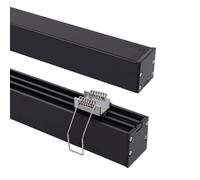 LEDKIA Perfil Aluminio Superficie con anclaje Empotrado mediante clips para