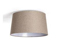 LEDKIA Plafón de Techo Lino Vonge Trude Marrón | Ideal para Cocina, Comedor, Habitación