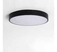 LEDKIA Plafón LED 30W Circular Metal Ø400 mm CCT Seleccionable Hidria Negro | Ideal para Cocina, Comedor, Habitación