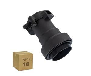 LEDKIA Portalámparas E27 IP44 para Cable Eléctrico Plano de Guirnalda (Pack