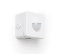 LEDKIA Sensor de Movimiento PIR Crepuscular 240º de Superficie Exterior IP6