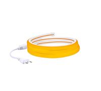 LEDKIA Tira LED Neón Regulable 220V Amarillo Semicircular 180 7.5W/m Corte