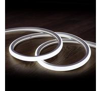 Ledkia Tira LED Neón Regulable 220V BOBINA 50m Blanco Frío Semicircular 180 7.5W/m Corte 100cm IP67 6000K Blanco Frío